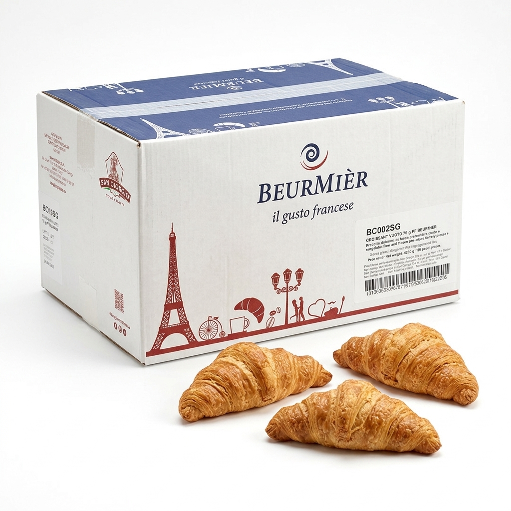 [BC002SG] Croissant Vuoto Beurmier 70 g 60 pz — San Giorgio