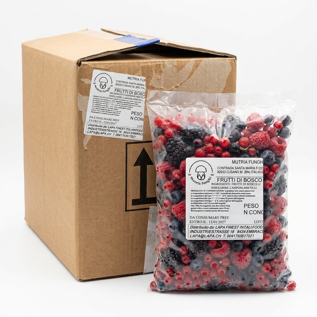Frutti di Bosco Congelati IQF Busta 1 kg (Cartone 8 kg)