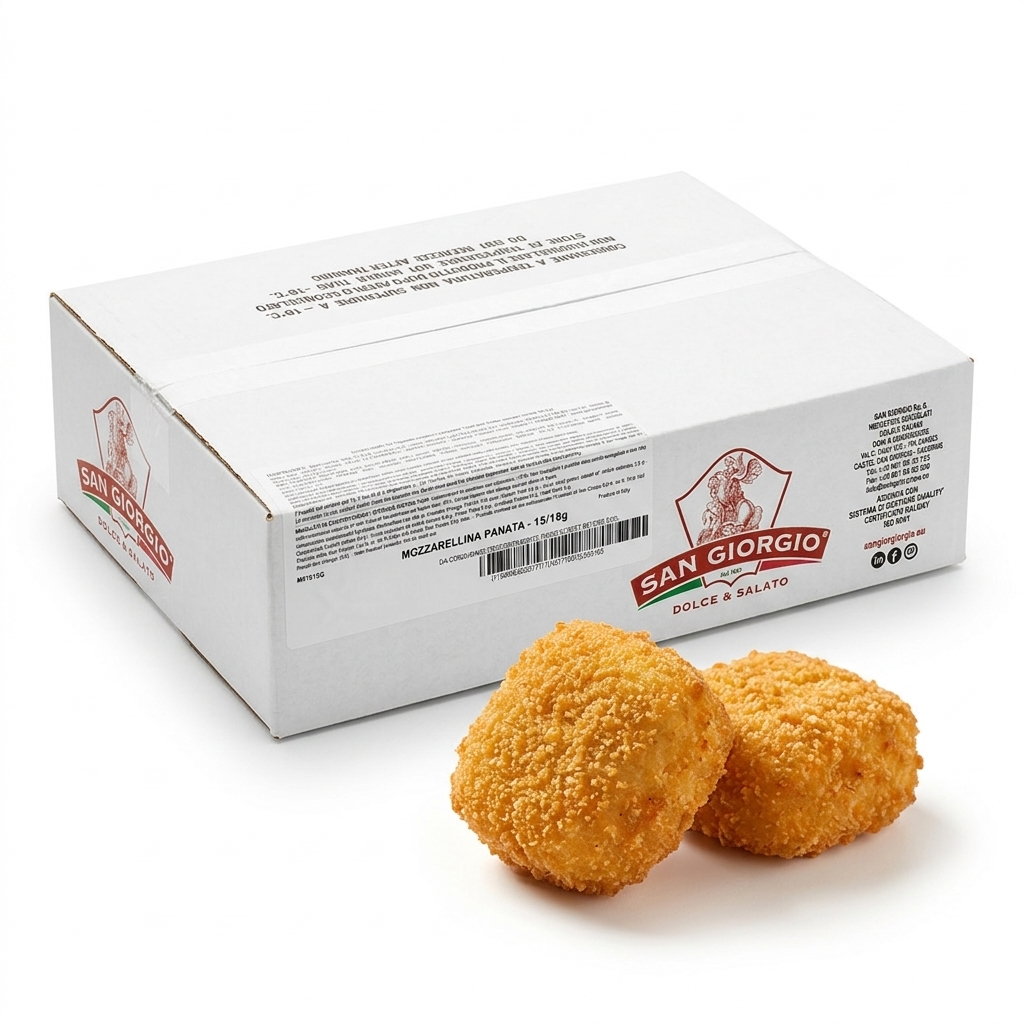 Mozzarelline Vaccino Impanate Surgelate 15–18 g, Busta 1 kg (Cartone 3 kg) SG