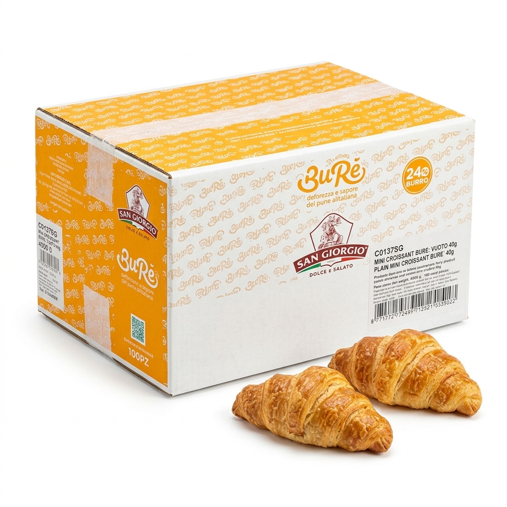Mini Butter Croissants BuRè Empty 40 g (Case 100) — San Giorgio