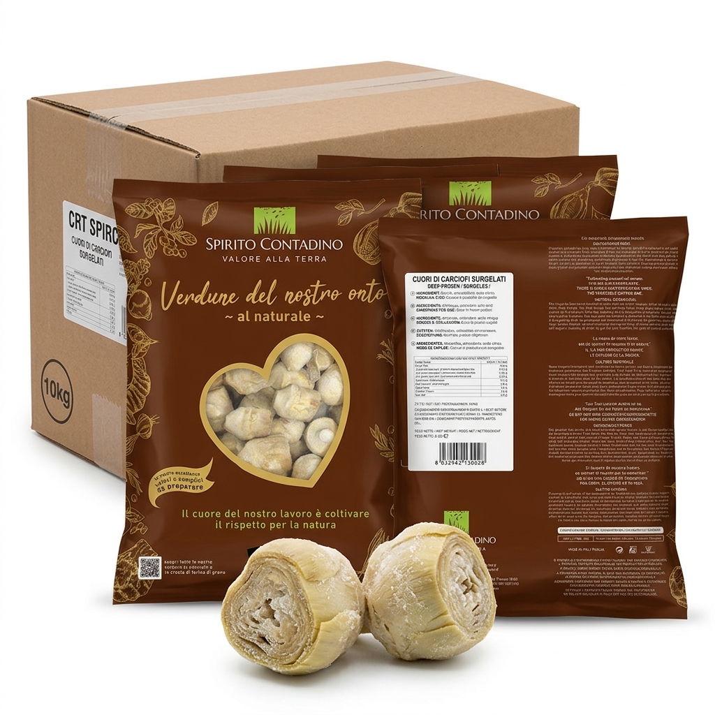 Deep-frozen Artichoke Hearts 2kg Bag 10kg Ctn SPIRC