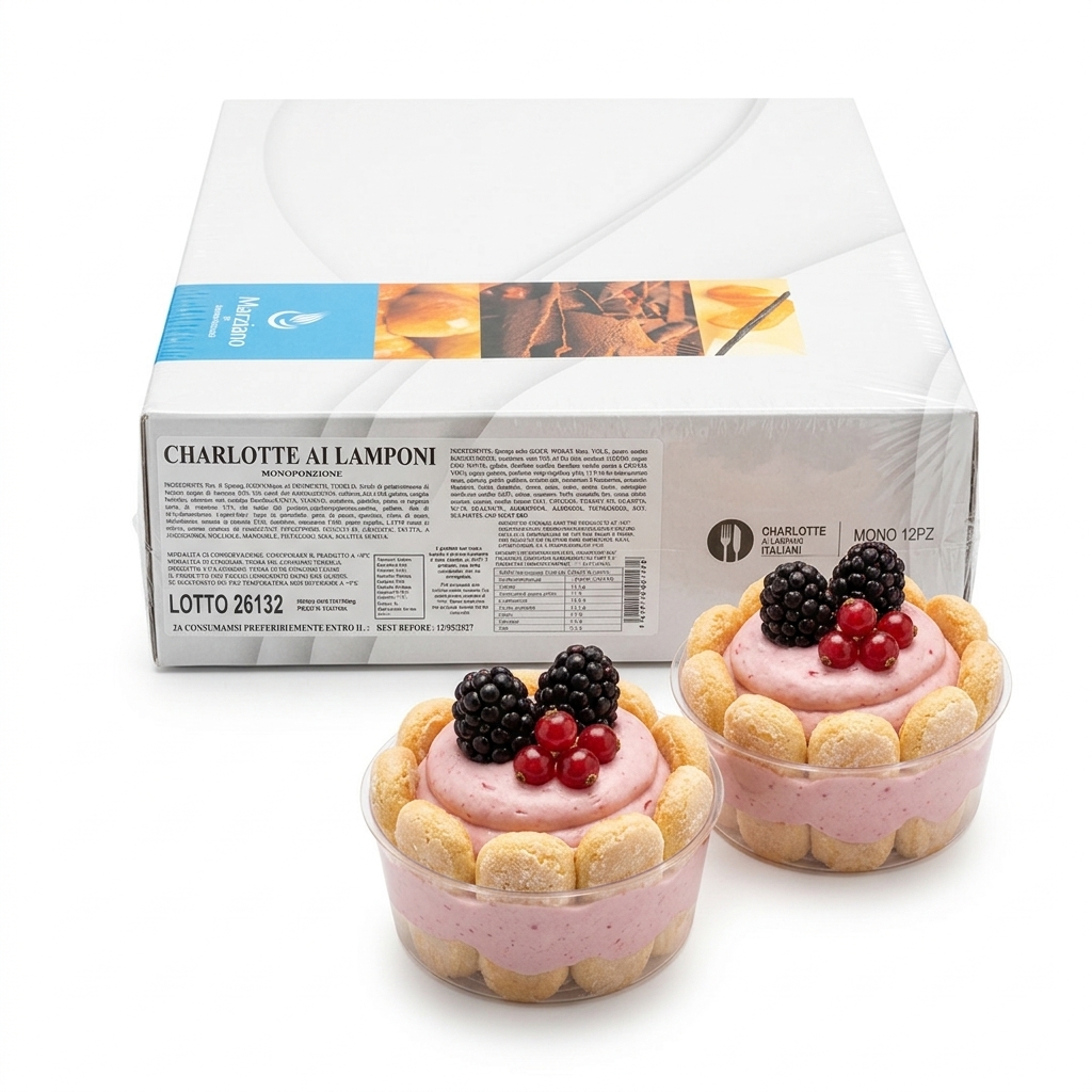 Raspberry Charlotte Single-Portion (12 pcs)