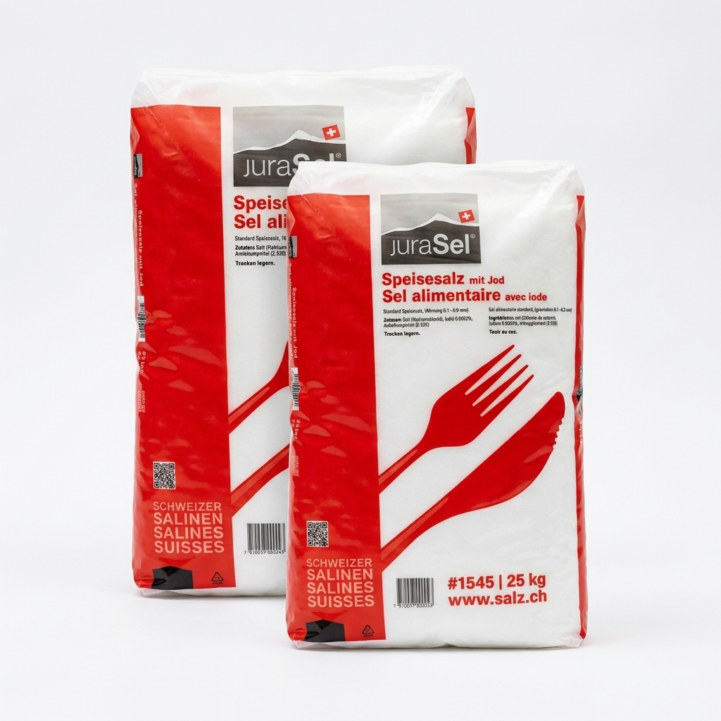 Sel Fin Alimentaire Iodé 25 kg — JuraSel