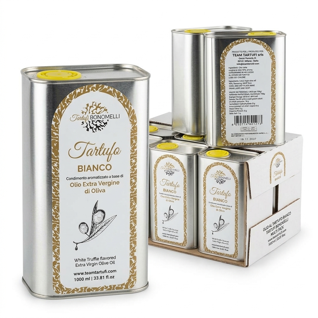 Aromatisiertes Weisses Trueffeloel 1 L (Karton 6) - Team Tartufi