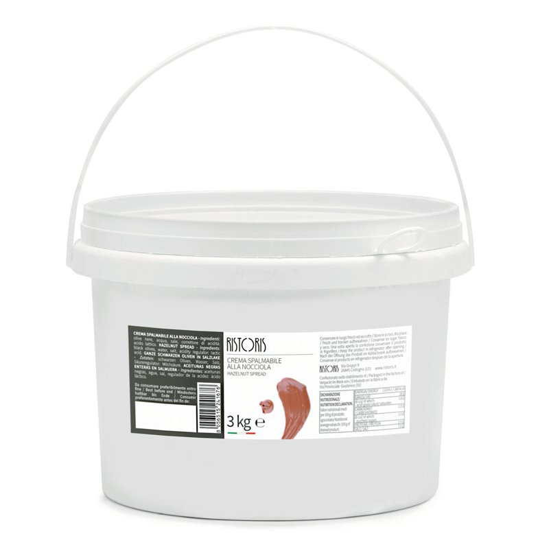 Crema Spalmabile alla Nocciola Secchiello 3kg 1pz carton RIS