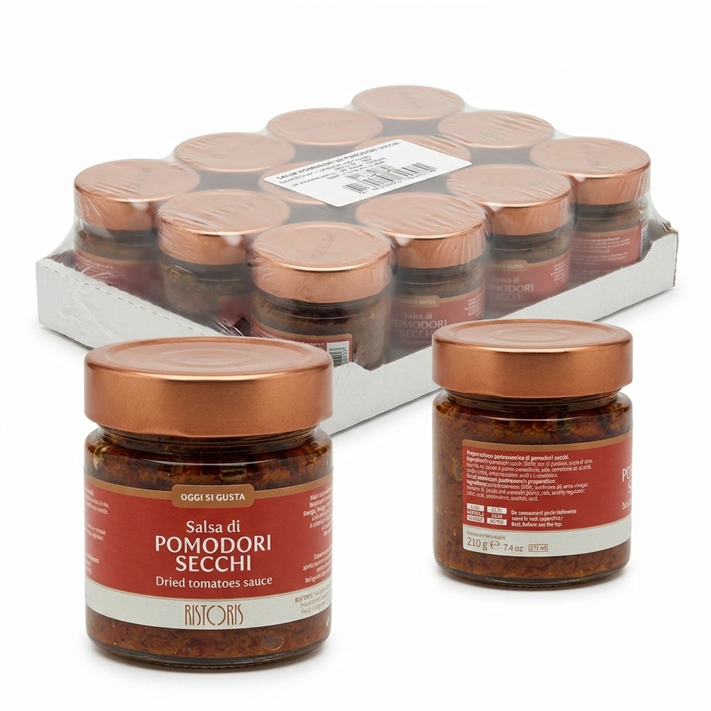 Salsa di Pomodori Secchi Bocal 210 g (Carton 12) — Ristoris