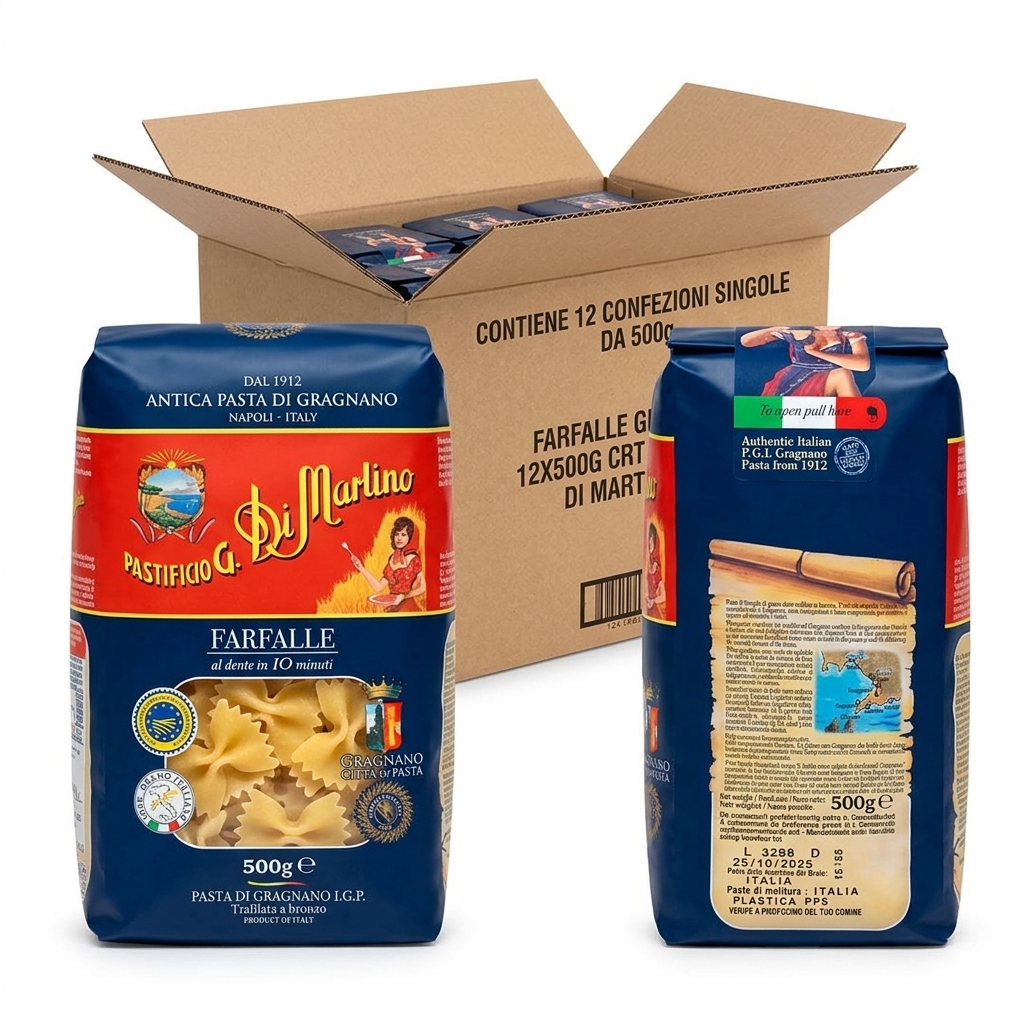 Farfalle Gragnano IGP 500 g (Carton 12) — Di Martino