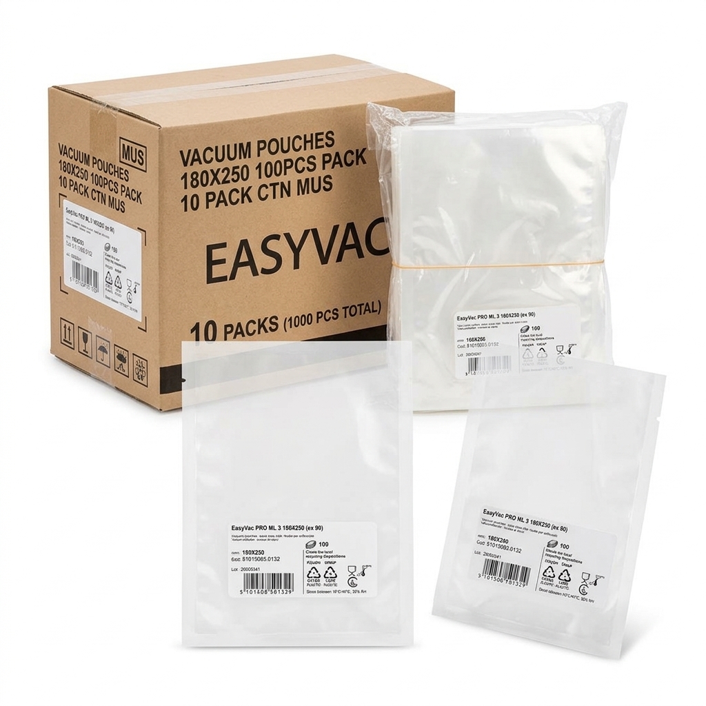 [51015085.0132] Sachets Sous Vide pour Aliments 180x250 mm (100 pcs)