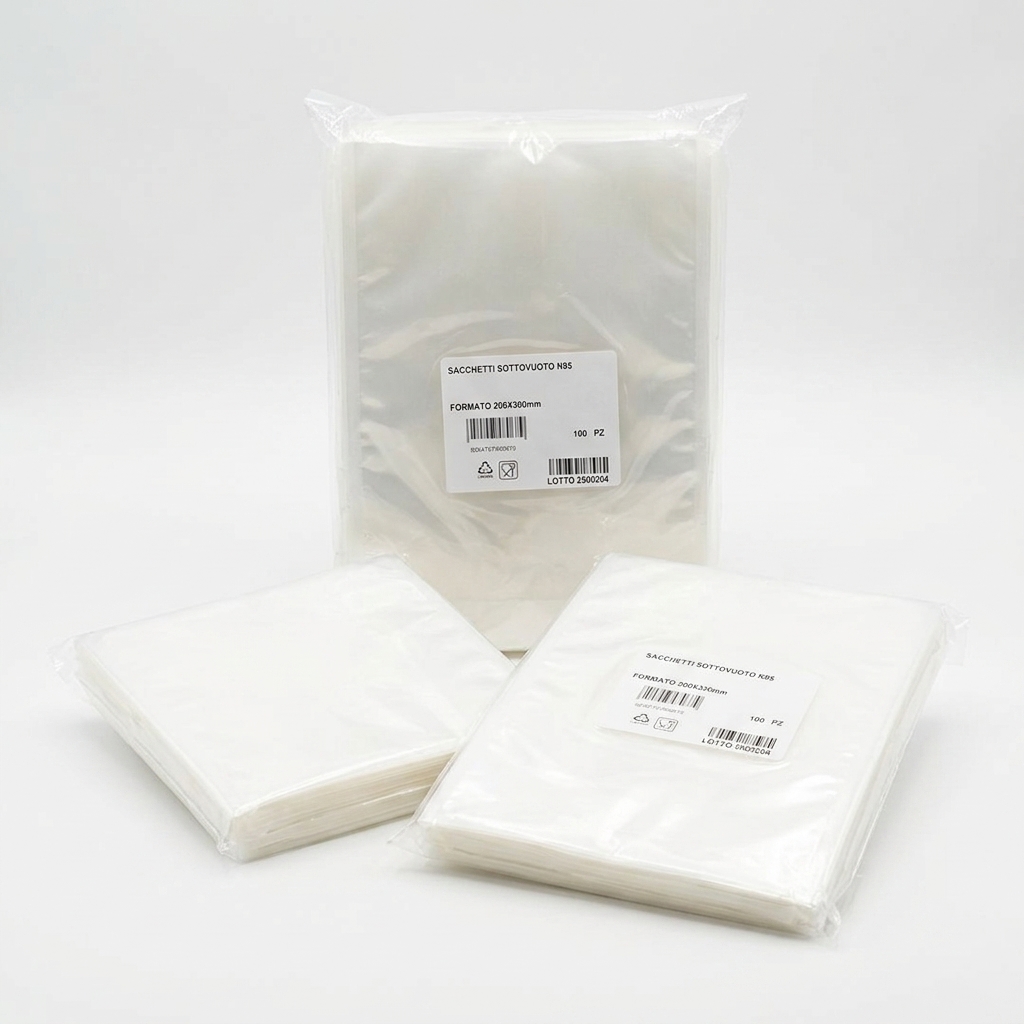 Vakuumbeutel Glatt 200x300 mm 100 Stück (Karton 10 Packungen)
