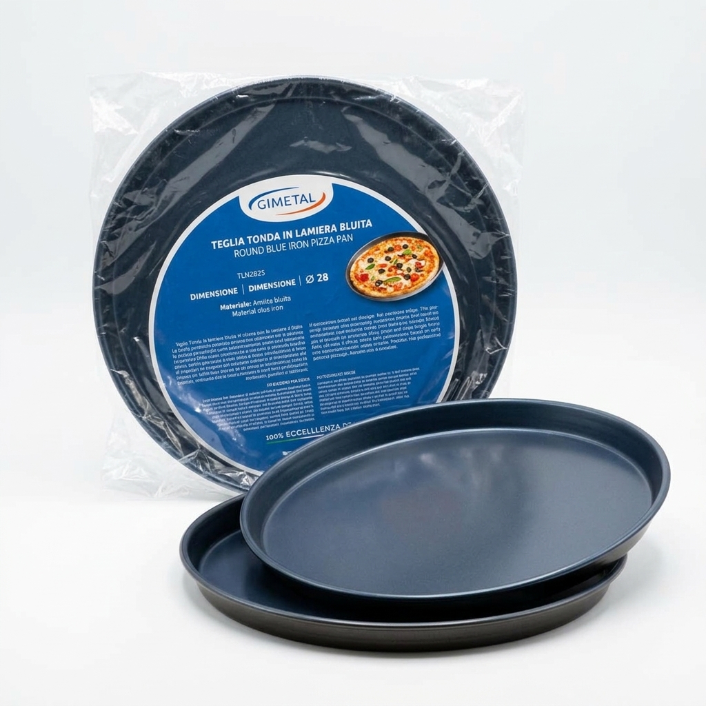 Pizzaform Geblautes Eisen Ø 28 cm — Gi.Metal