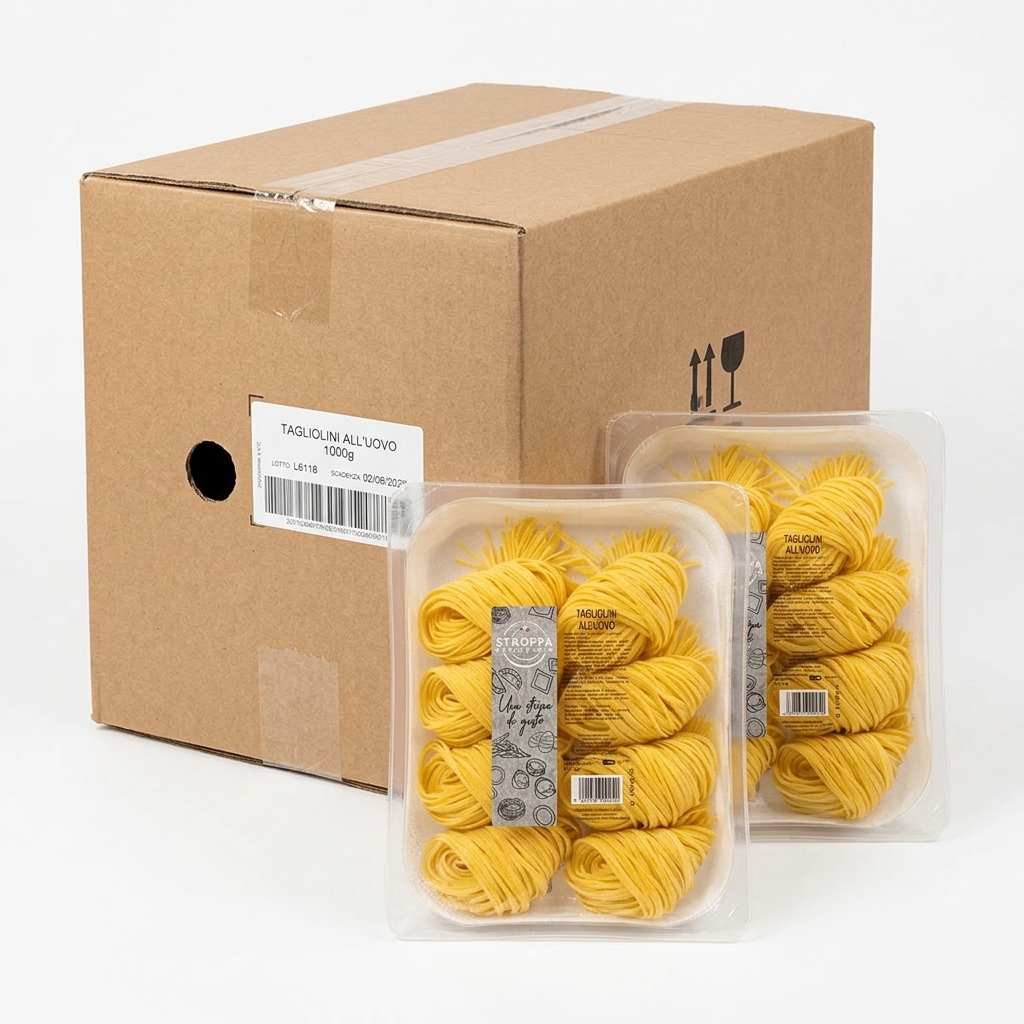 Tagliolini all'Uovo Pasta Fresca 1 kg (Cartone 6) — Pastificio Stroppa