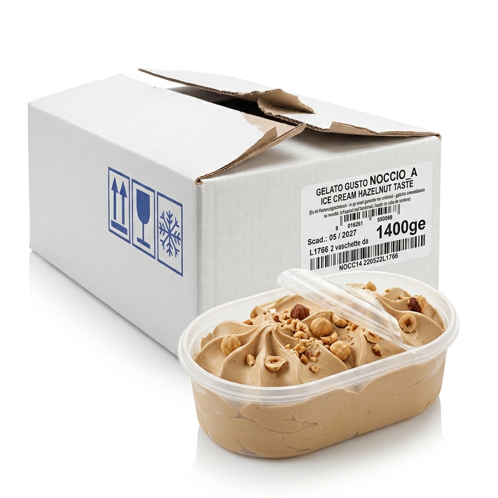 Handwerkliches Haselnuss-Speiseeis Becher 1,4 kg — EFFEPI