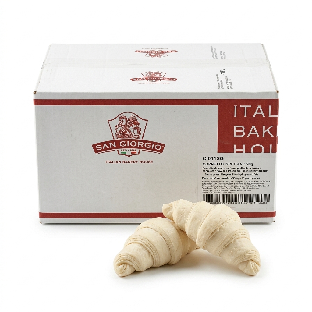 [CI011SG] Ischia-Style Croissant 90 g (50 pcs) — San Giorgio