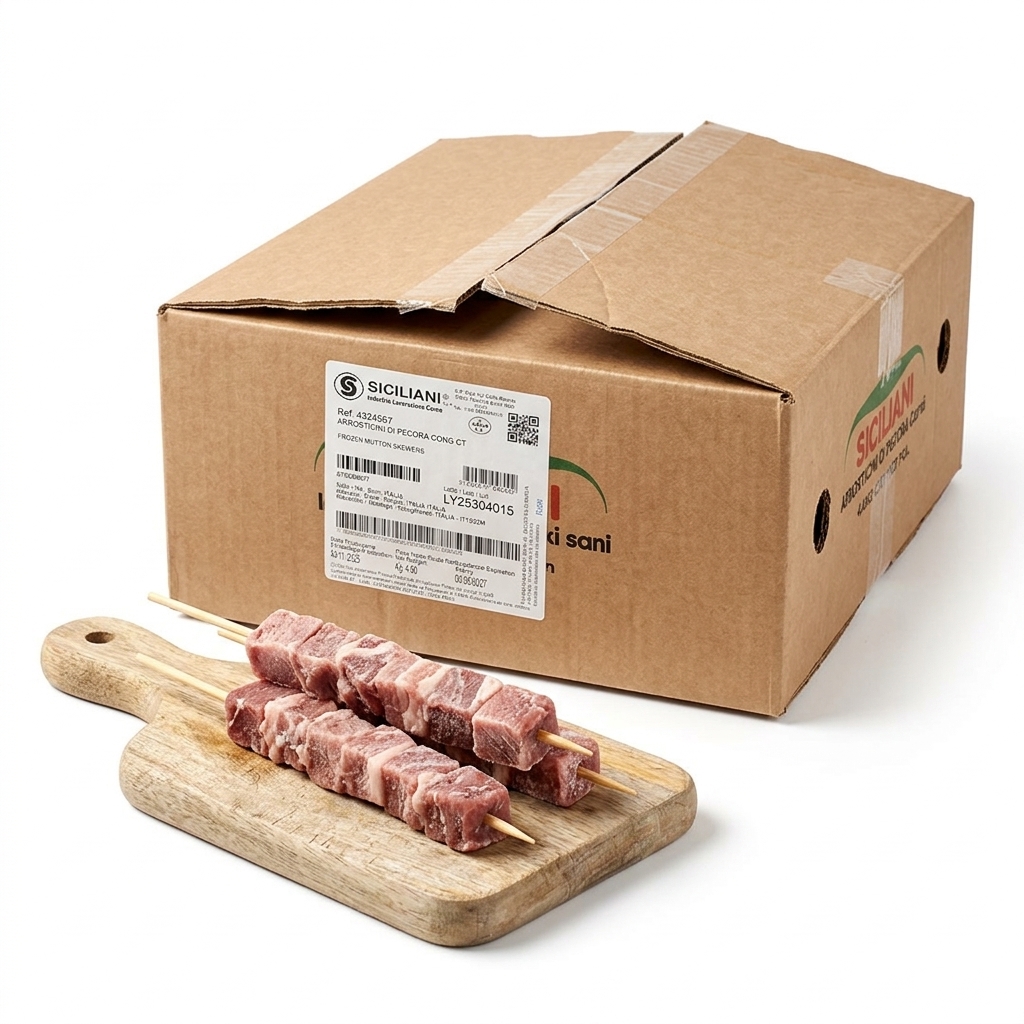 Arrosticini di Pecora Congelati 4,6 kg Cartone — Polo