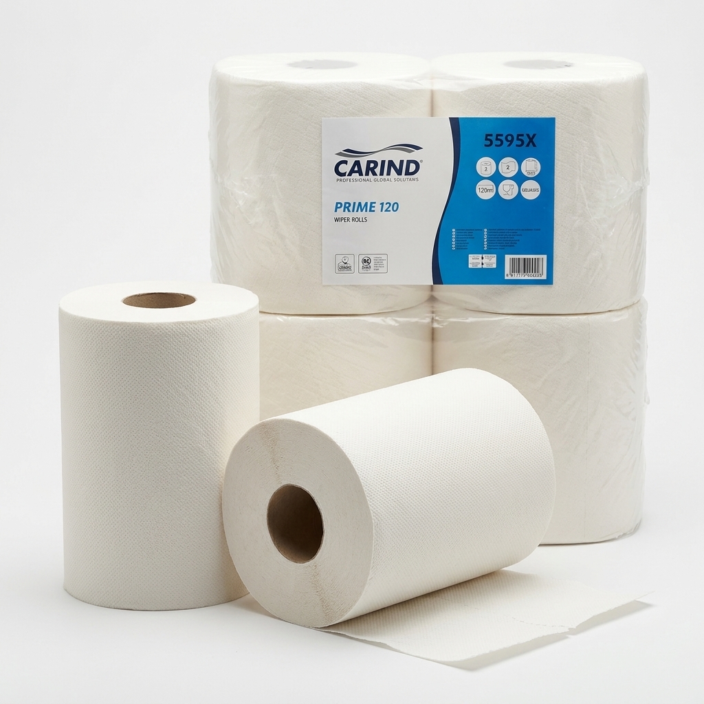 Rotolone Asciugatutto Prime 120 2 Veli 500 Strappi (Conf. 2 Rotoli) — Carind