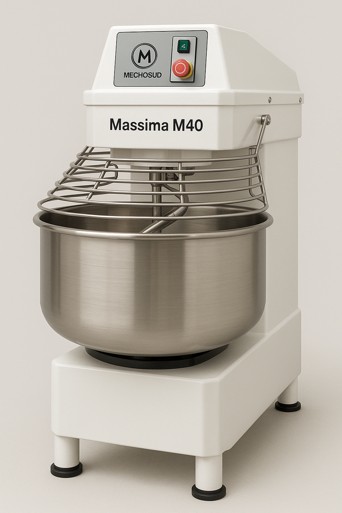 [M40MV] Impastatrice a Spirale Professionale MECNOSUD Massima M40 - 40 kg / 55 litri