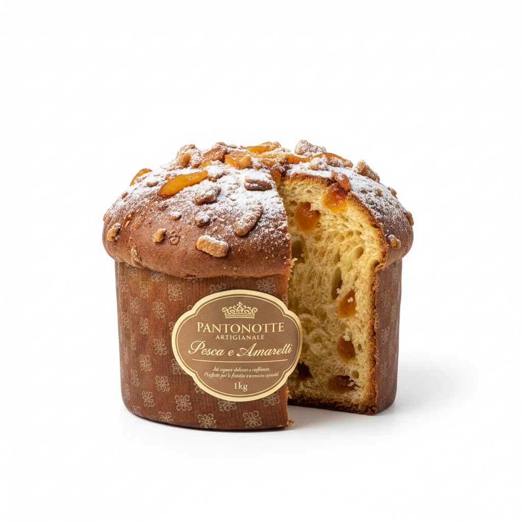 [SPE 3805] Panettone Pesca e Amaretti 1kg