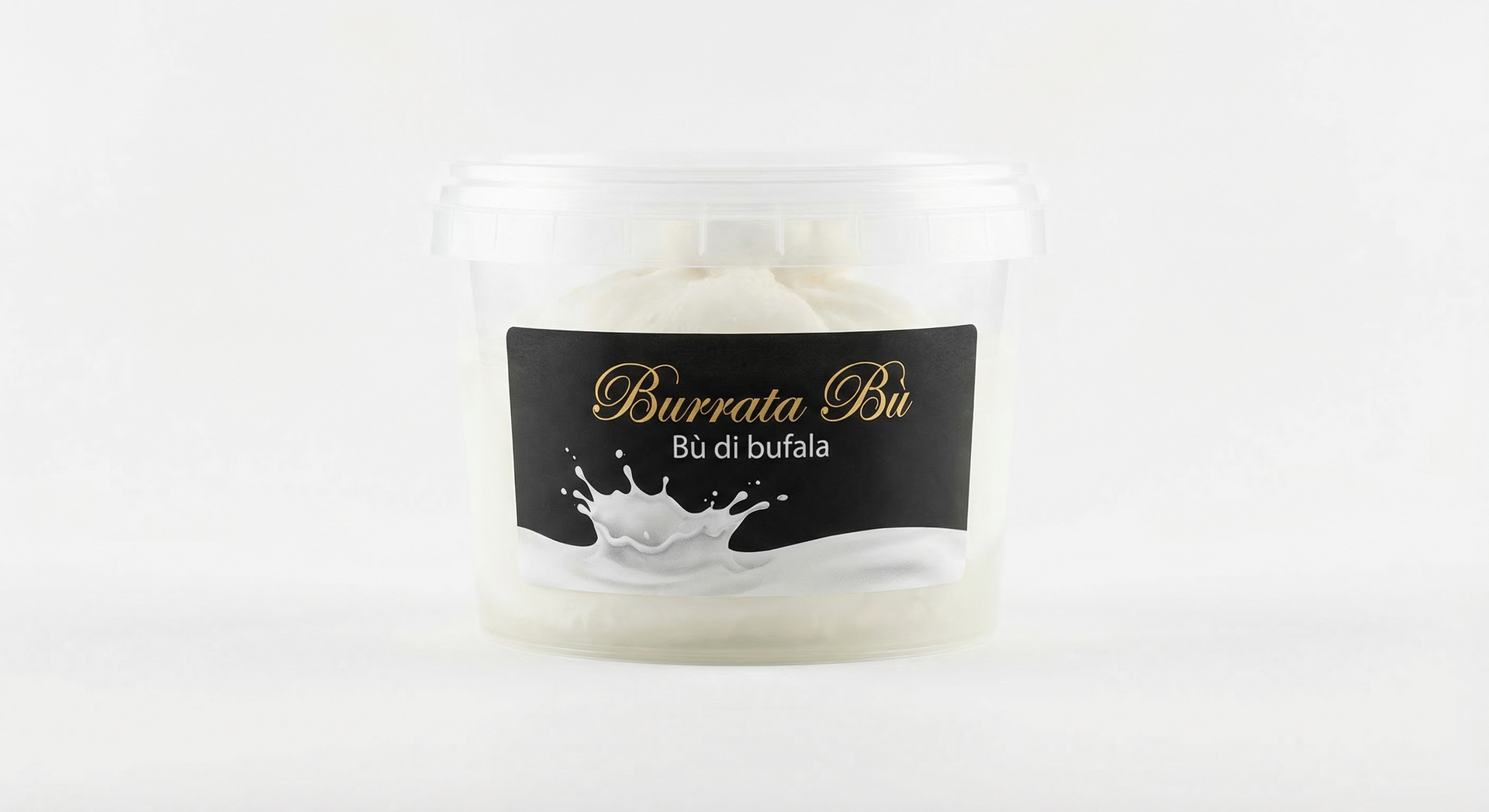Burrata blu di bufala Giffoni in bicchiere