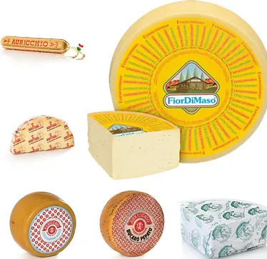 Formaggi e mozzarella italiani all'ingrosso