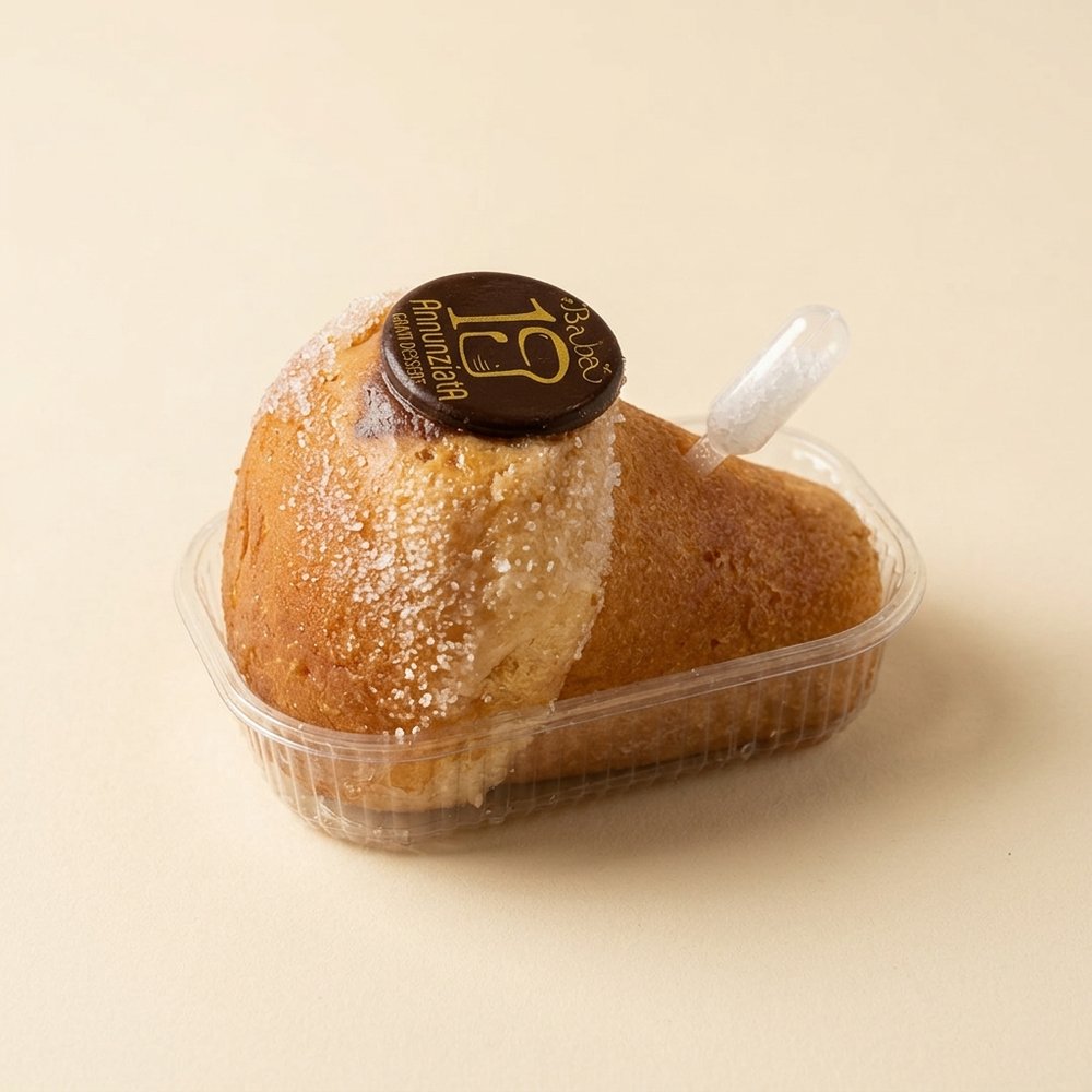 Babà 19 Classico di Annunziata con la pipetta di bagna al rhum — babà napoletano surgelato · LAPA Svizzera