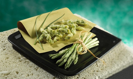 ASPARAGINA CON ERBA CIPOLLINA IN CROSTA DI FARINA DI GRANO SURGELATA 1KG CONF 4KG CRT SPIRITO C