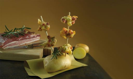 PANCIOTTE- PATATE PANCETTA ROSMARINO IN CROSTA DI FARINA DI GRANO SURGELATE CONF 1KG 4KG CRT SPIRITO C