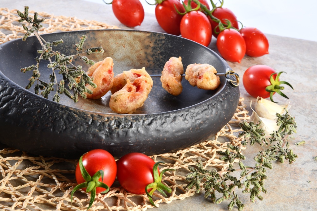 POMODORELLE POMODORINI E ORIGANO IN CROSTA DI FARINA DI GRANO SURGELATE CONF 1KG 4KG CRT SPIRITO C