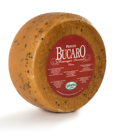 PECORINO BUCARO PRIMO SALE CON PEPE 1/4 PZ 2KG 4 PZ CRT AUR