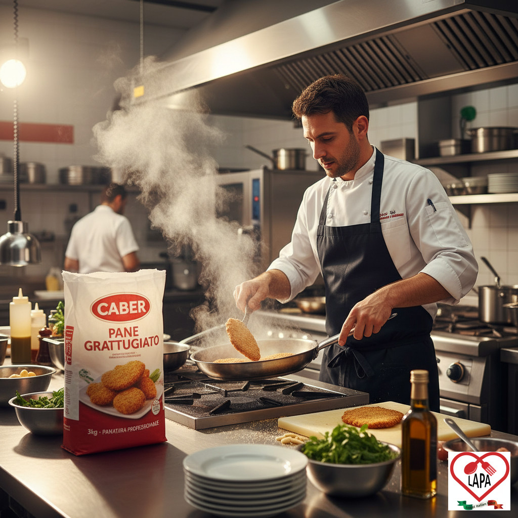 Pane Grattugiato Caber 3kg - Panatura Professionale - Utilizzo 1