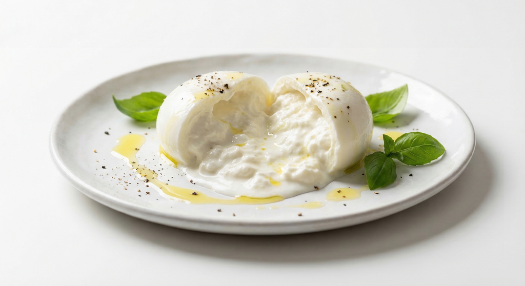 Burrata aperta cremosa
