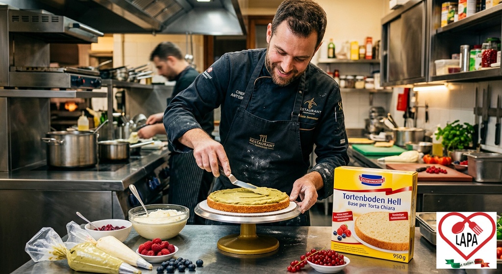 KuchenMeister Tortenboden Hell - Base per Torta Chiara 950g - Utilizzo 1