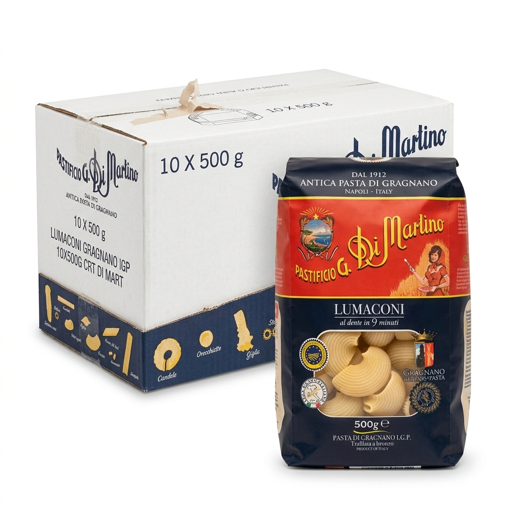 Lumaconi di Gragnano IGP 500 g (Cartone 10) — Di Martino