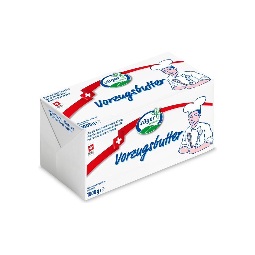BURRO VORZUGSBUTTER ZUEGER 1KG 10KG CRT AL