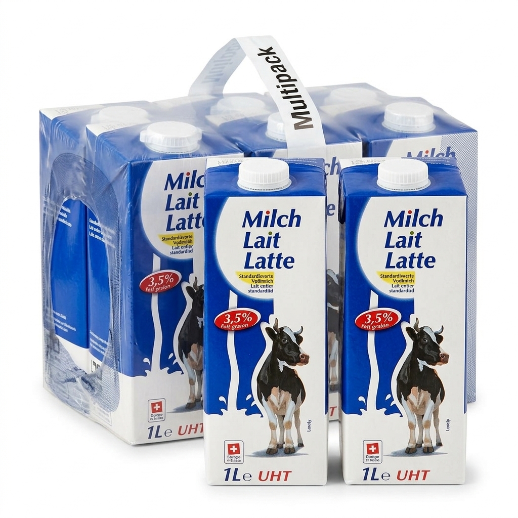 Latte Intero Emmi UHT 3.5% 1L (Cartone 12 brick)