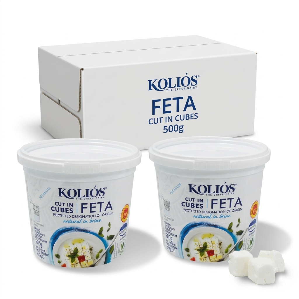 Feta Cheese Cubes 500 g AL