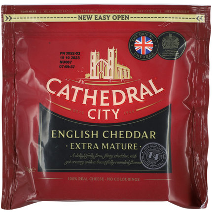 CHEDDAR CATHEDRAL CITY EXTRA MATURE 200G 12PZ CRT C PROD