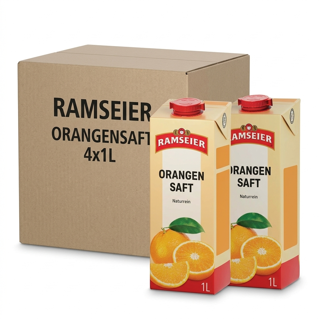 Succo Di Arancia Orangesaft 4x1l Ramseier Pro