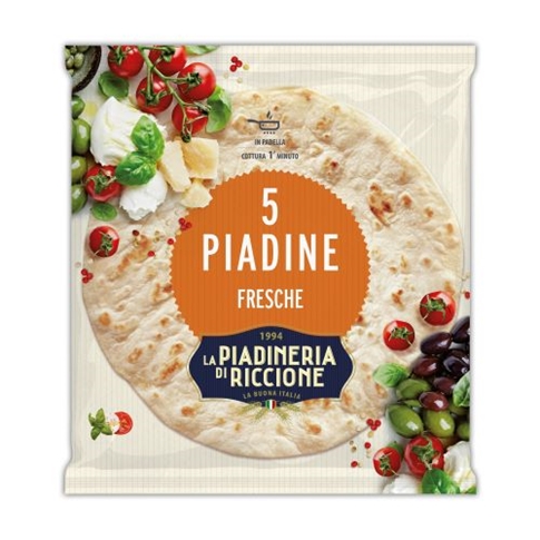Piadina Di Riccione Classica pkg 5pz (600g) 12 pkg krt Al