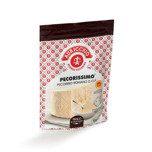 PECORINO ROMANO DOP PECORISSIMO GRATTUGIATO CONF 80G 15PZ CRT AUR