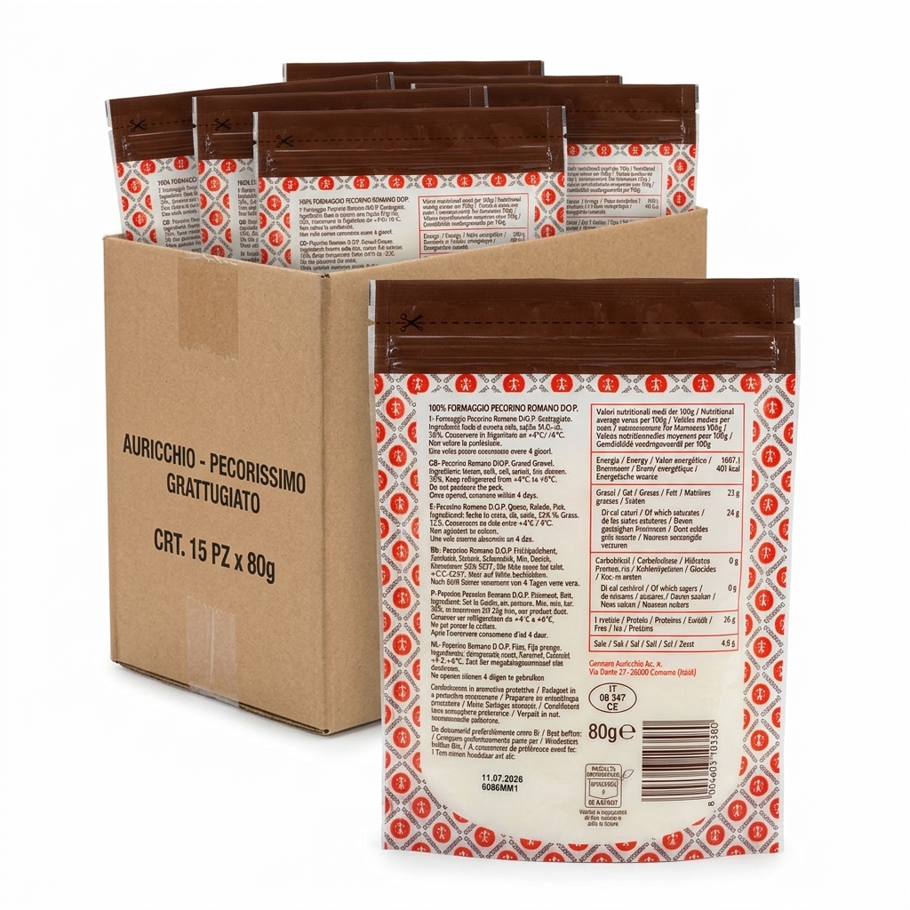 Pecorino Romano DOP Grattugiato 80 g — Pecorissimo