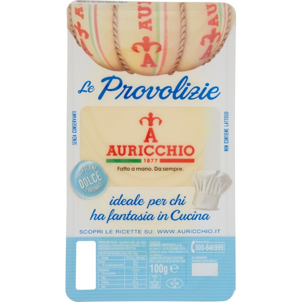 Provolone Dolce Auricchio Fette Sottili conf 100g 10 pz crt AUR