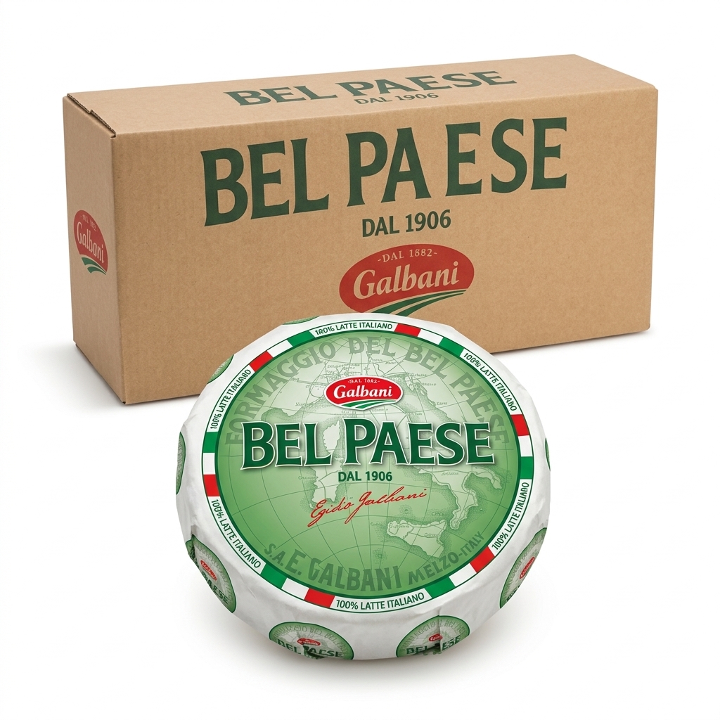 [010115] BEL PAESE COW MILK CHEESE WHEEL APPROX. 2KG 2PCS CTN GALBANI