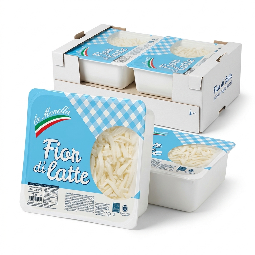 FIORDILATTE JULIENNE SCHNITT NAPOLI SCHALE 2.5KG 10KG 4ST KRT TAMB