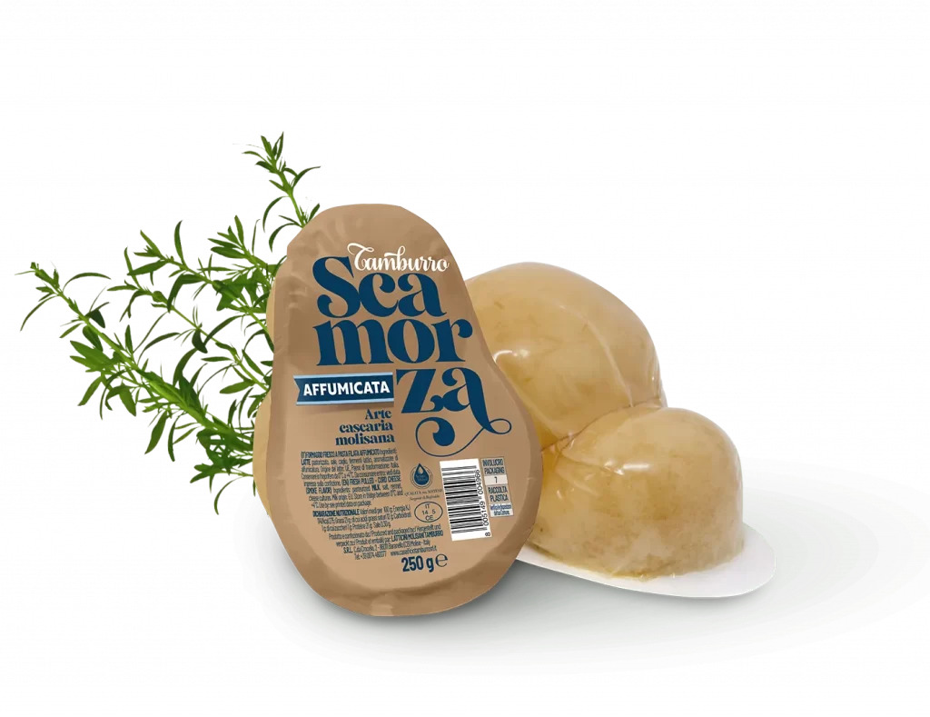 FORMAGGIO SCAMORZA AFFUMICATA 250G 2.5KG 10PZ CRT TAMB