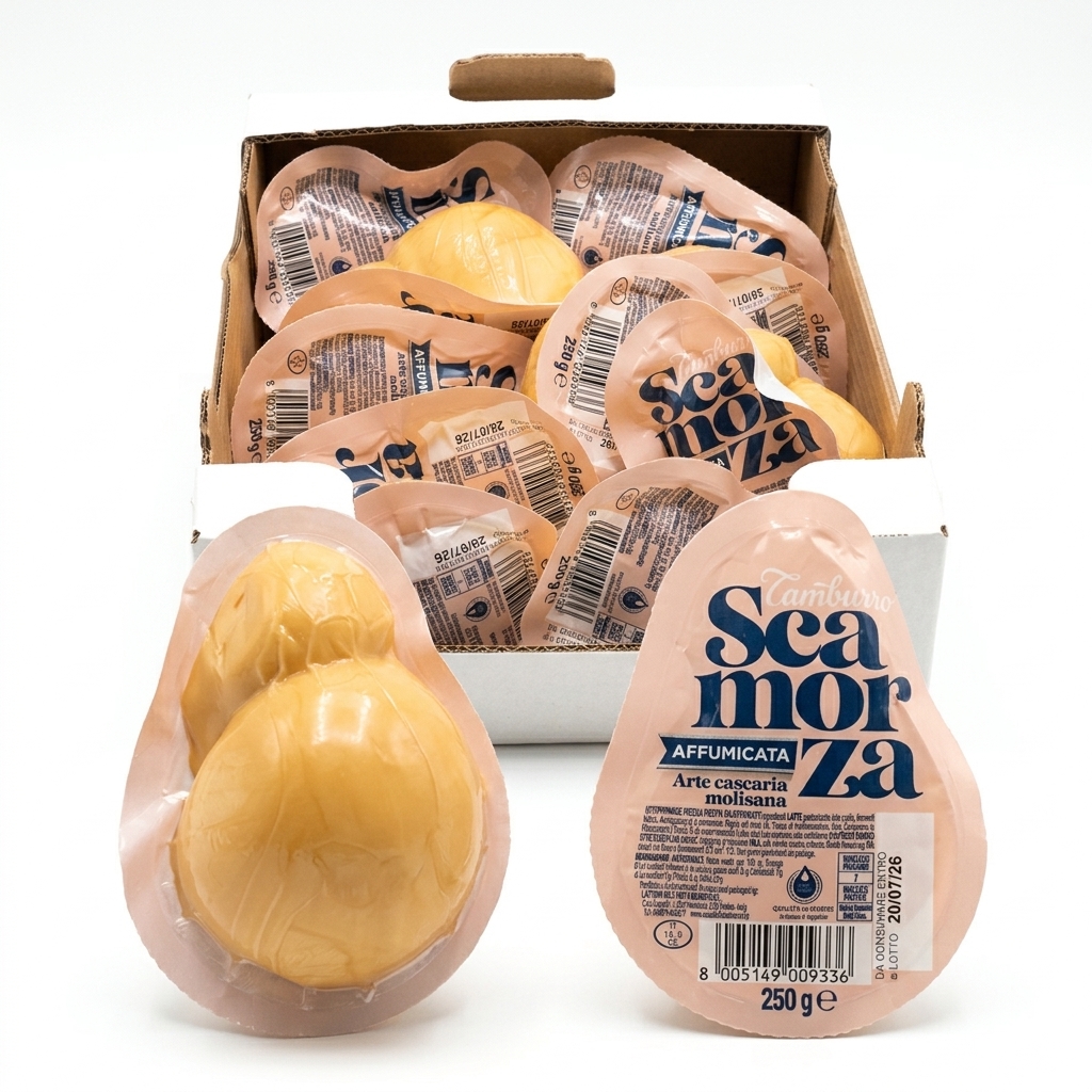Scamorza Affumicata 250 g (Cartone 10) — Tamburro