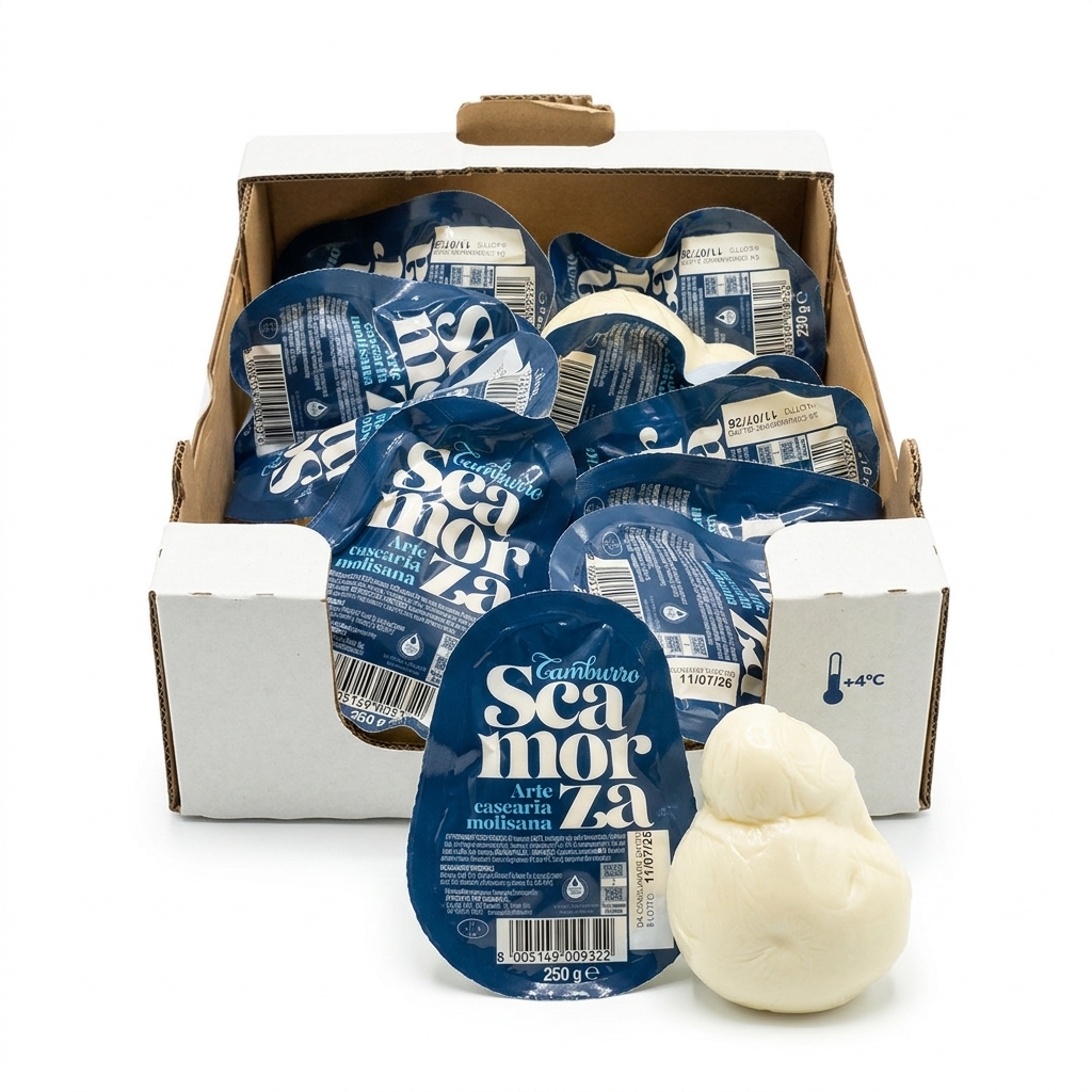 Scamorza Bianca 250 g (Case 2.5 kg - 10 pcs) — Tamburro