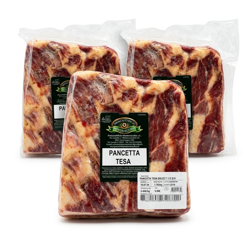Pancetta Tesa Dolce ca. 1,8 kg — Montevecchio