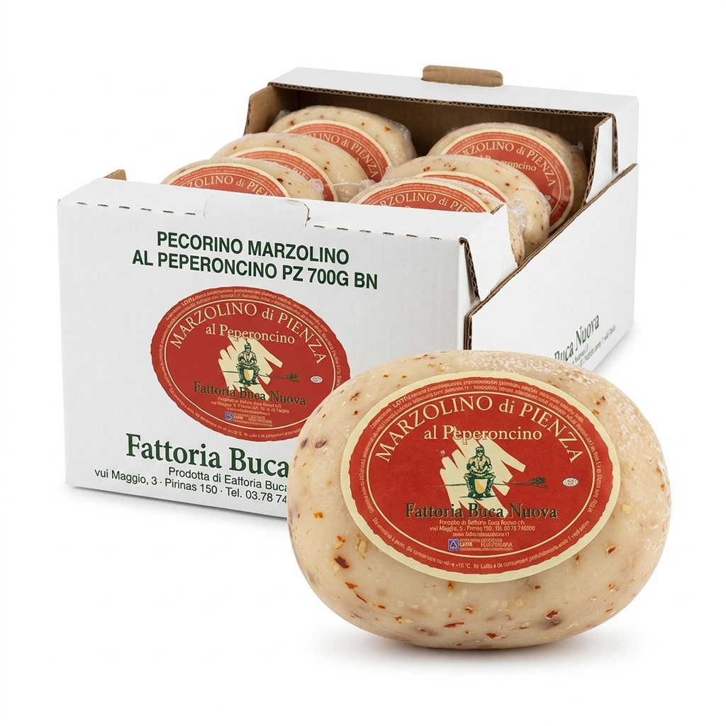 Marzolino Sheep's Cheese with Chilli 700 g — Fattoria Buca Nuova