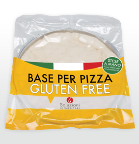 BASE PIZZA SENZA GLUTINE DIAM 29CM 200G PZ 15PZ A CRT SOL A