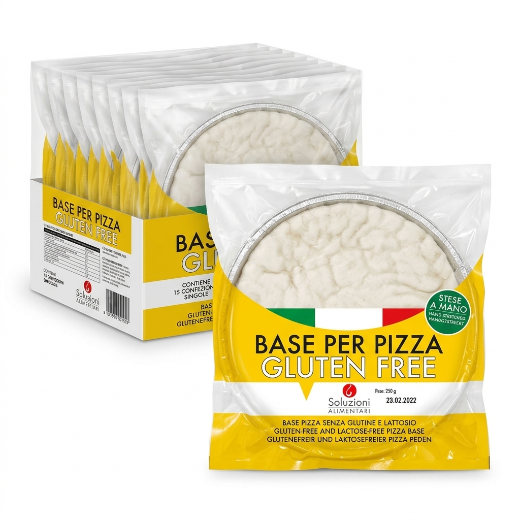 Base Pizza Senza Glutine Ø 29 cm 250 g — Cartone 15 Pz — LAPA